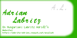 adrian labritz business card